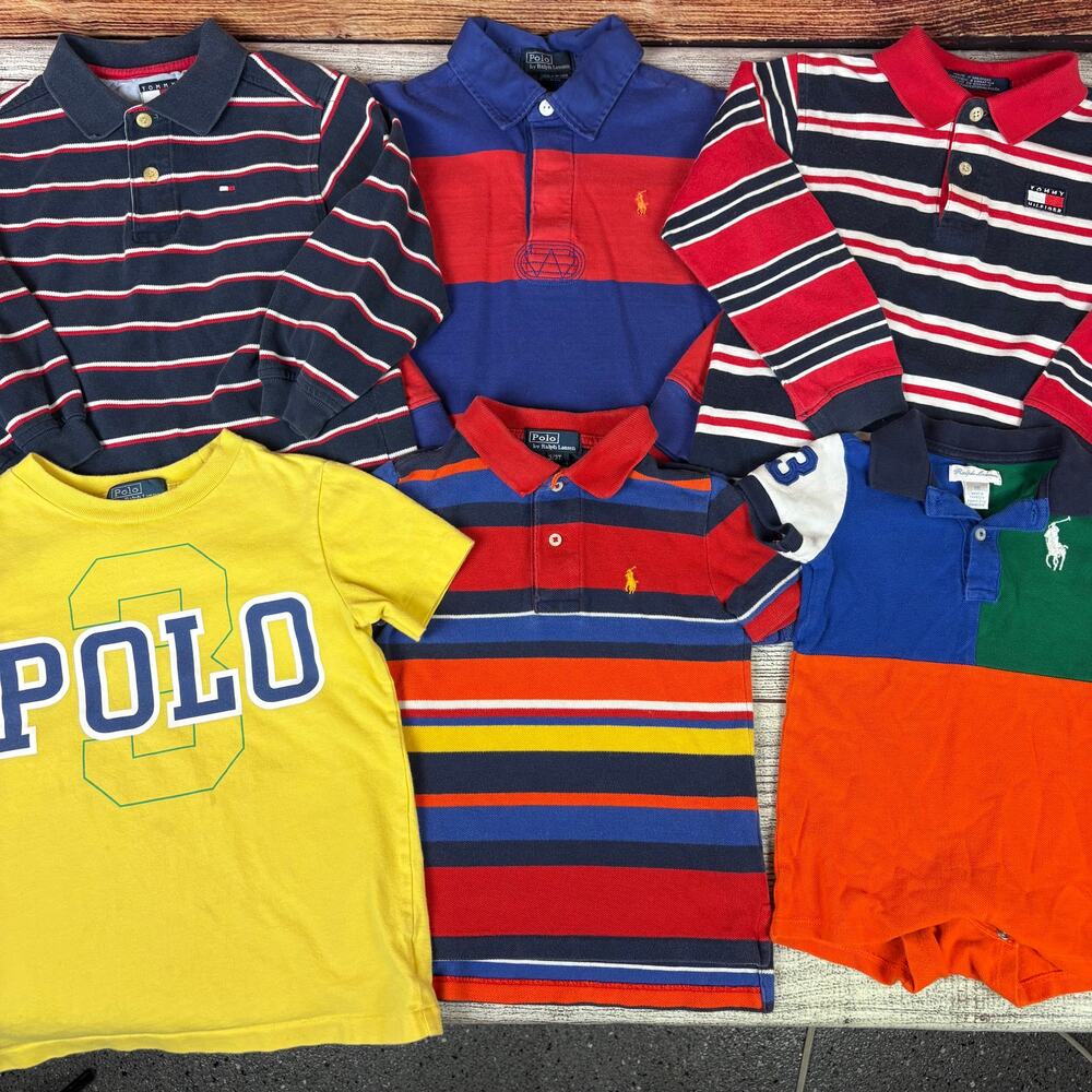 Vintage 6pc Polo Ralph Lauren & Tommy Hilfiger Bundle Lot